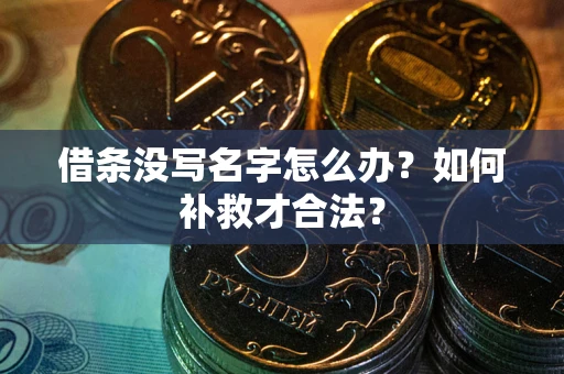 北京借条没写名字怎么办？如何补救才合法？