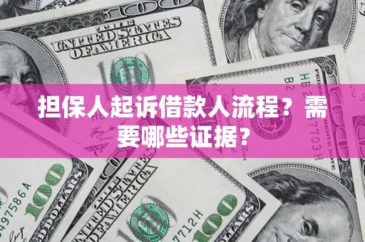 北京担保人起诉借款人流程?需要哪些证据? 北京担保人起诉借款人流程?需要哪些证据?