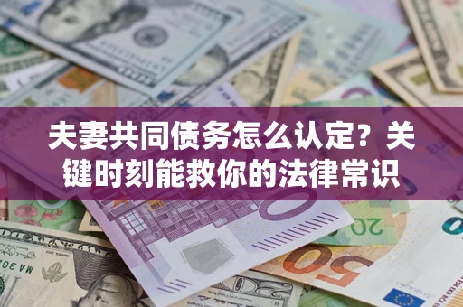 北京夫妻共同债务怎么认定？关键时刻能救你的法律常识